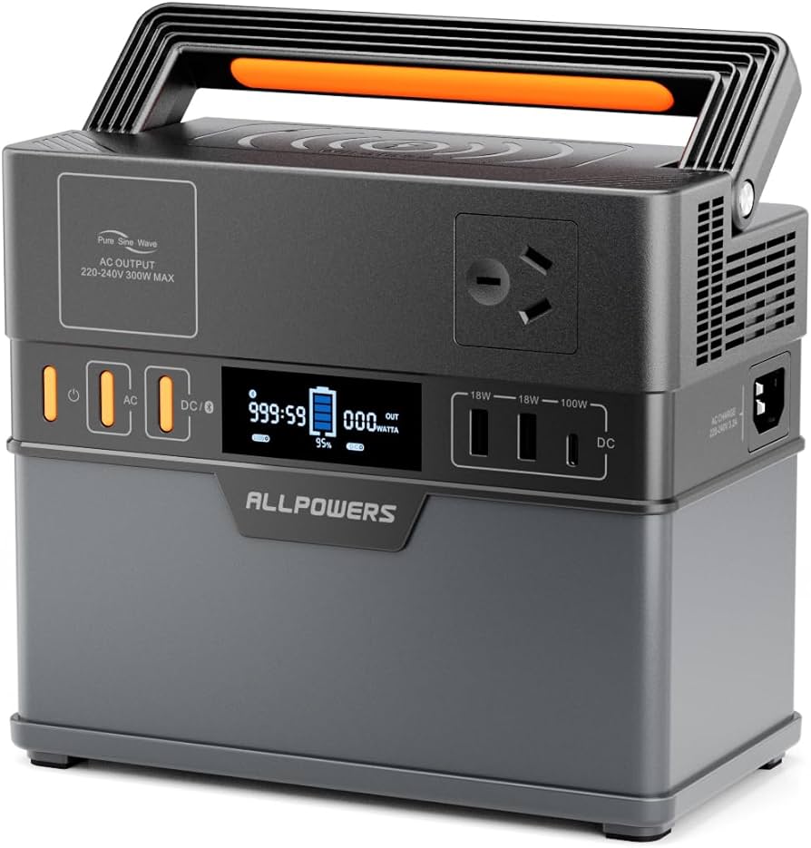 ALLPOWERS Portable Power Station S300Plus 288Wh 300W MPPT Solar